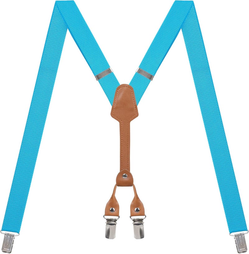 Action Ward Store Women's Suspenders - 1" Width - Y Back 4 Clip Skinny Ladies Suspenders - Image 1